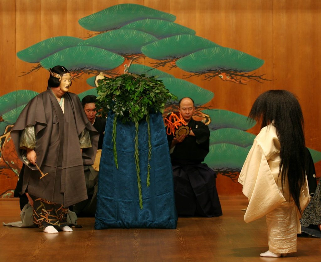 Stage scenery of TTR Noh project (Sumidagawa)